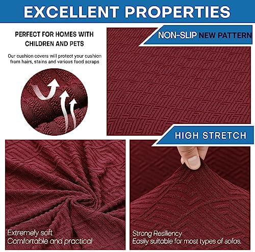 XINEAGE 3-Piece Stretch X-Large Sofa Cover, Washable Couch Covers for Dog - Image 5