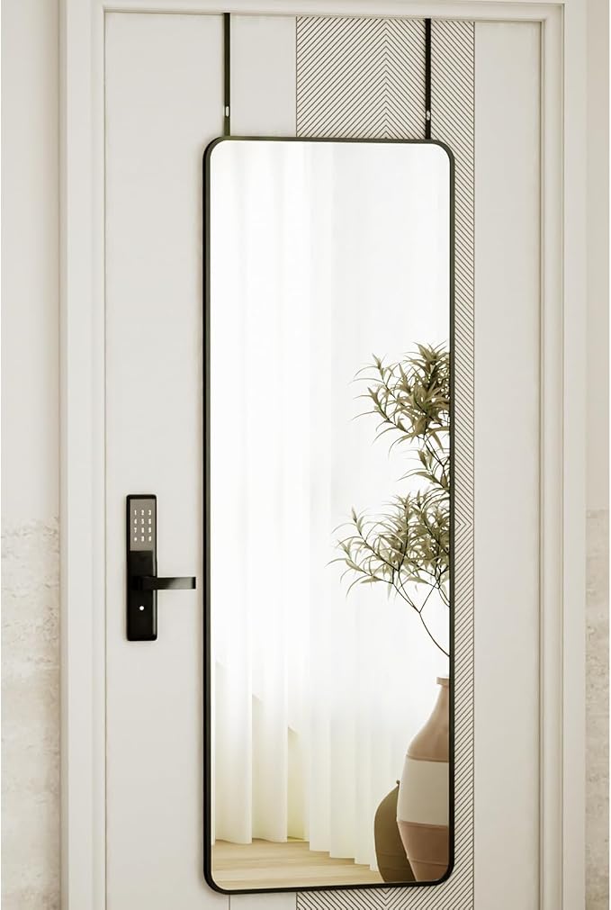 VooBang 14"x48" Full Length Over The Door Mirror, Full Body Wall Mirror by VooBang