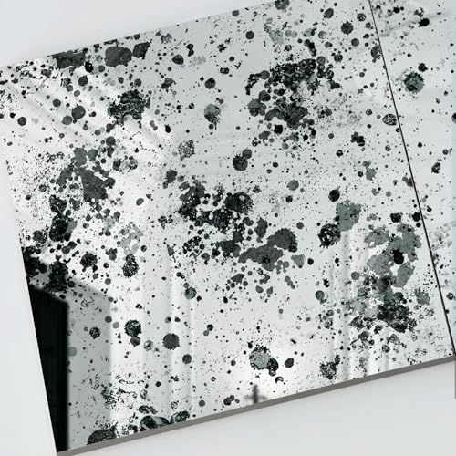 LiveInUrban Acrylic Antique Mirror Wall Panels, Ink Splash and Stain - Image 4