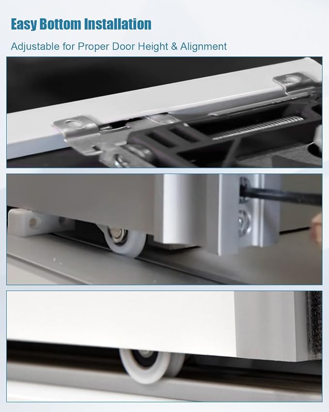 2 Pcs Sliding Mirror Closet Door Roller Assembly, 1-7/16 Inch - Image 6