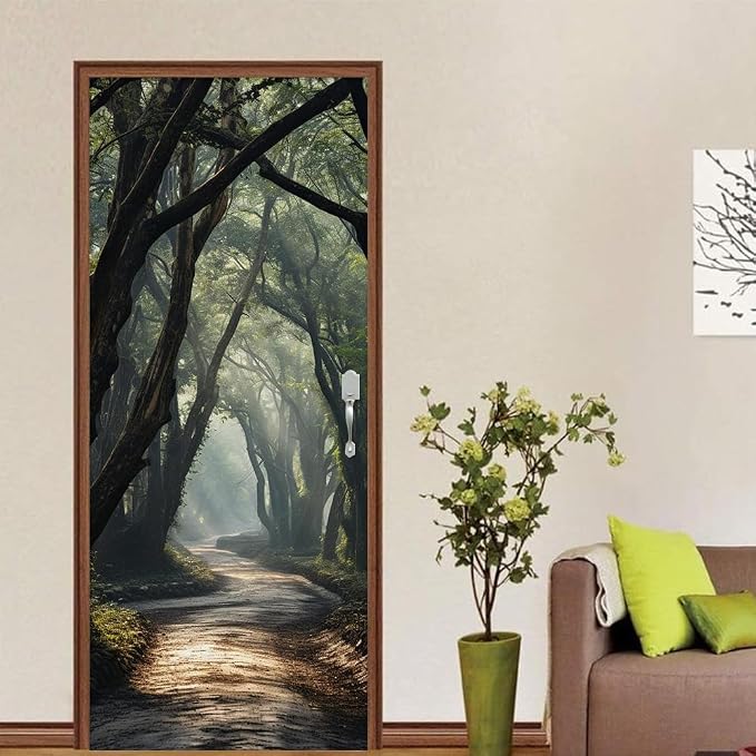 REDAMANCY Nature Tree Shadow Forest Peel and Stick Wall Stickers 3D Vinyl Mural Decals Modern Wallpaper Self-Adhesive, Waterproof, Removable Decor for Kitchen, Living Room, Bedroom - Image 4