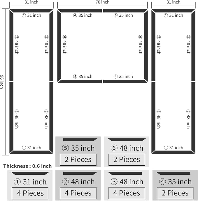 Art3dwallpanels Peel and Stick Wall Molding 3 Pcs Wainscoting Decor Kit | Ready to Assemble, Wainscoting Accent Panels, Interior Wall Decor Living Room Bedroom, Installed with Glue - Image 6