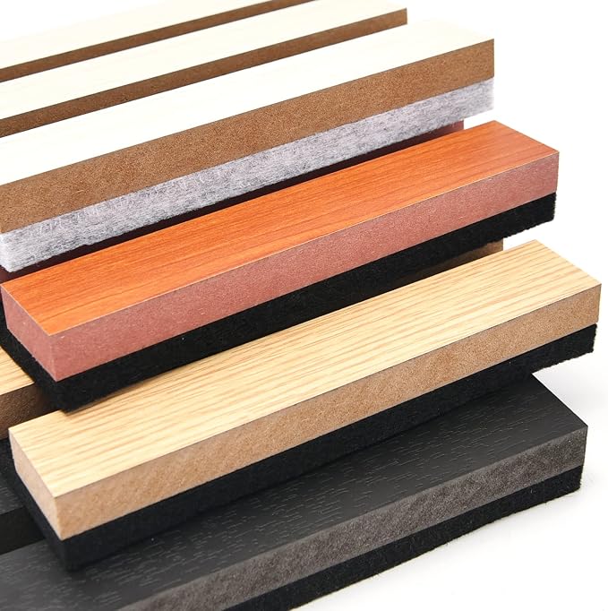 Art3d 3D Textured Soundproof Wood Slat Wall Panel, 6 x 4.7 in, Sample Pack | Wood Grain Finish, Effortless Setup, Sustainable, Long-Lasting, Noise Reduction, Easy Care, for Living Room, Bedroom, Office - Image 7