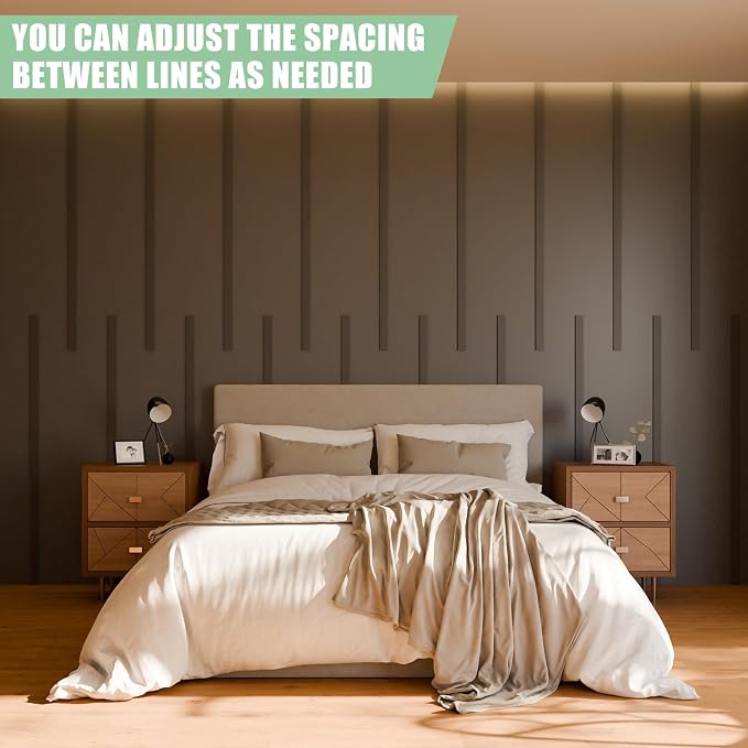 Pangda Peel and Stick Wall Molding Kit,Simple Style | Wall Molding Kit, Living Area Decor, Premade Wainscoting Panels Accent Panel for Home, Office, Hallway, Dining Room - Image 5