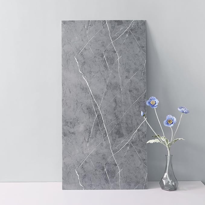 Haimin 3D Wall Panels Peel and Stick Marble Tile Look 10 Pack Waterproof | Lightweight, each 23.6x11.8in, total 19.4 sq ft. Kitchen & bath backsplash, bedroom/living rm decor. Marble-look faux tile. - Image 7