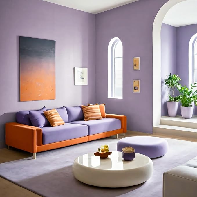 Yasinet Purple Wallpaper Solid Color Peel and Stick Wallpaper Purple Contact Paper Waterproof Self Adhesive Wall Paper Removable Decorative for Wall Furniture Covering Cabinet Table Vinyl 17.7" X 118" - Image 9