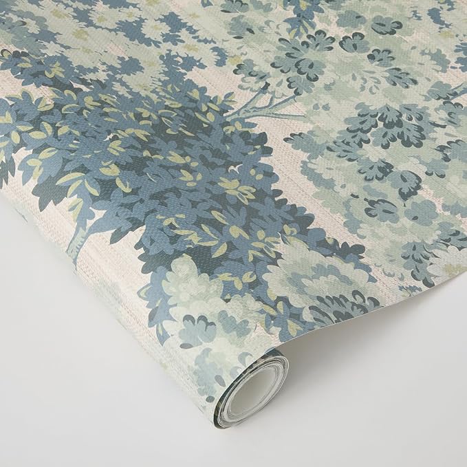 Tempaper Textured Green Canopy Toile Faux Grasscloth Removable Peel and Stick Wallpaper, 20.5 in X 16.5 ft, Made in The USA - Image 7
