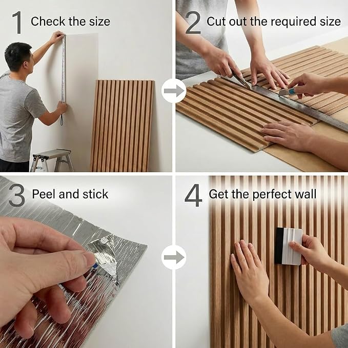 3D Wall Panels Peel and Stick – 15.74" x 236" PVC Faux Texture Wall Covering, Self Adhesive Waterproof DIY Accent Wall for Living Room, Bedroom, Sofa Background & Kitchen Backsplash, Covers 25.8 sq.ft - Image 5