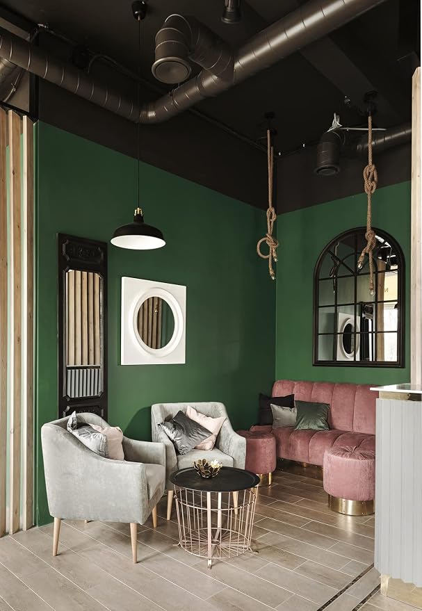 Safiyya 393"x17.7" Olive Green Peel and Stick Wallpaper Dark Green Contact Paper Self Adhesive Contact Paper Decorative Wallpaper Vinyl Rolls for Wall - Image 7
