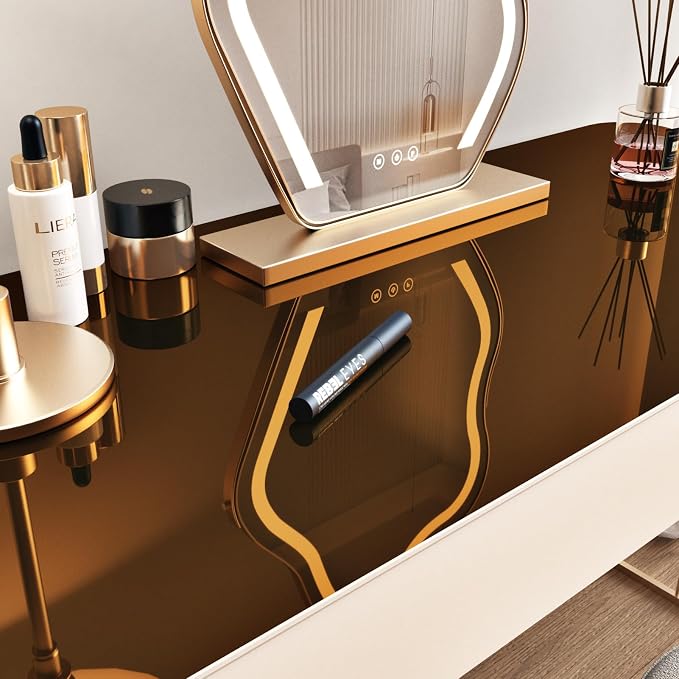 Wallercity Tawny Mirror Stickers for Wall Decor Peel and Stick Mirrors Contact Paper for Crafts Self Adhesive Flexible Mirror Sheets Wallpaper for Countertops Dresser Mirrors Wall Decor 15.8''x236'' - Image 3