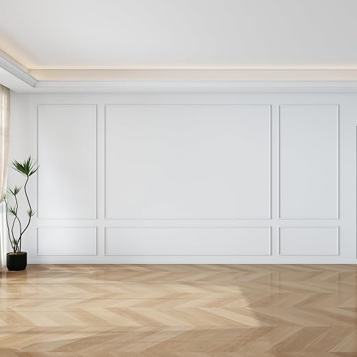 Pangda 3set Peel and Stick Wall Molding Kit 3D Premade, 35x68in+99x68in | Accent Wall Moulding Kit, Wainscoting Panel, for Interior Decor, Ready to Assemble, Peel and Stick, Wainscoting Accent Panel by Pangda