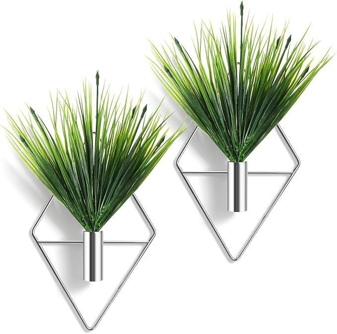Canlierr 4 Pcs Wall Decor Hanging Planters, Aquatic Plant, Sliver by Canlierr