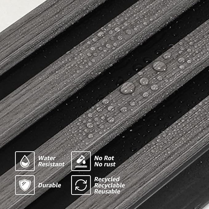 Art3d 96 x 6 Inch 3D Fluted Wood Textured Slat Wall Panels, 8-Pack, Grey | Natural Wood Texture, Weather Resistant, Durable, Easy to Install, Eco-Friendly, Elegant Design, for Living Room, Bedroom - Image 6