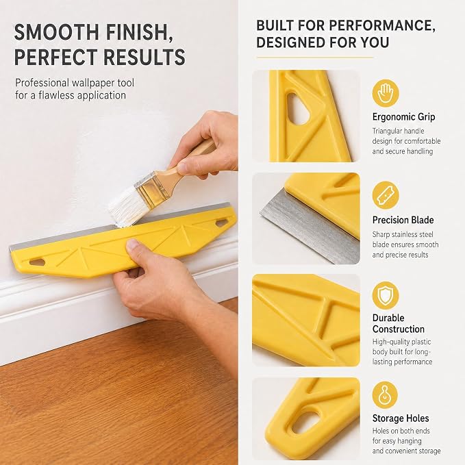 Peel and Stick Wallpaper Tools, Wallpaper Smoothing Tool Kit,11Pcs | Contact Paper Hanging Vinyl Backsplash Window Film - Image 7