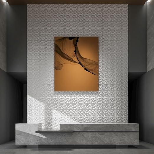 Art3dwallpanels 50 Pack 3D Wall Panels Diamond, White, 12''x12'' | PVC Accent Wall Panels for Interior Wall Decor, Living Room Lobby Bedroom Hotel Office - Image 8