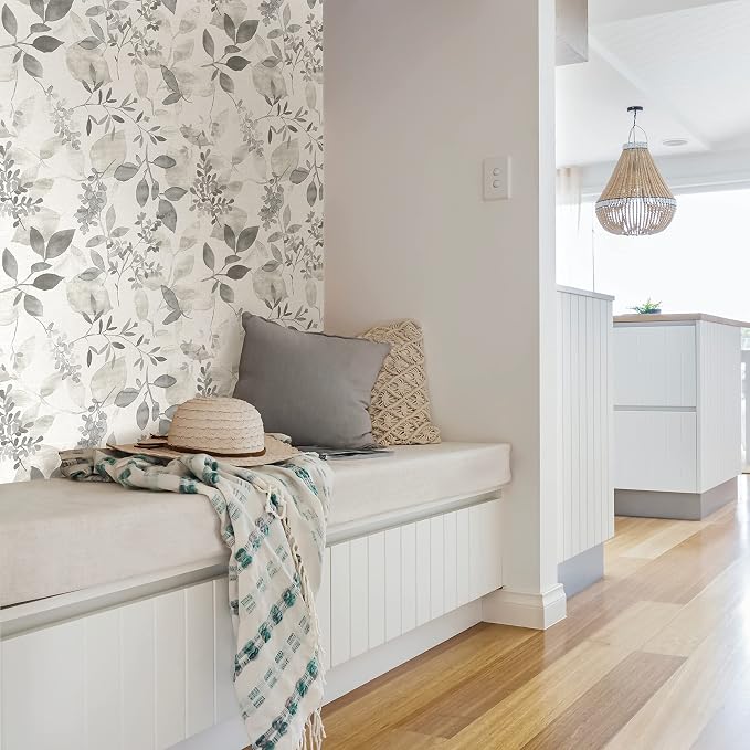 NuWallpaper by WallPops NUS3144 Breezy Peel & Stick Wallpaper, Grey - Image 5