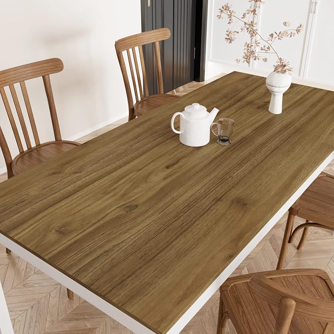 WESTICK 24" x 394" Peel and Stick Countertops Brown Wood Grain Contact Paper for Cabinets Rustic Wood Peel and Stick Wallpaper Removable Waterproof Wood Contact Paper for Counter Table Kitchen Walls - Image 5