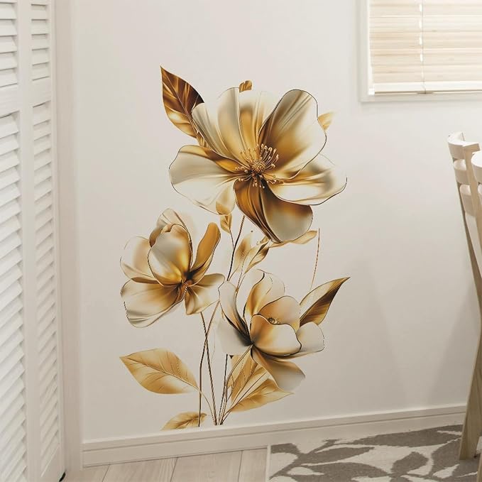 TUOKING Flowers Wall Stickers Decor,Removable Wall Murals | Peel and Stick Modern Wall Art Decal Home Decor for Kitchen,Bedroom,Living Room - Image 5