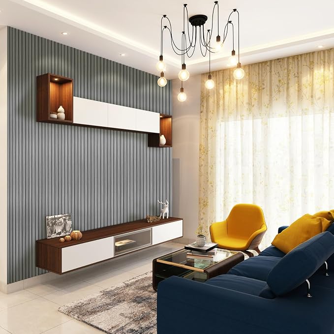 Art3d 96 x 6 Inch WPC 3D Wood Textured Slat Wall Panels, 8-Pack, Gray Oak | Stylish Slat Design, Waterproof, Weather Resistant, Eco-Friendly, Long-Lasting, Easy to DIY, Ideal for Interior Wall, Bedroom - Image 8