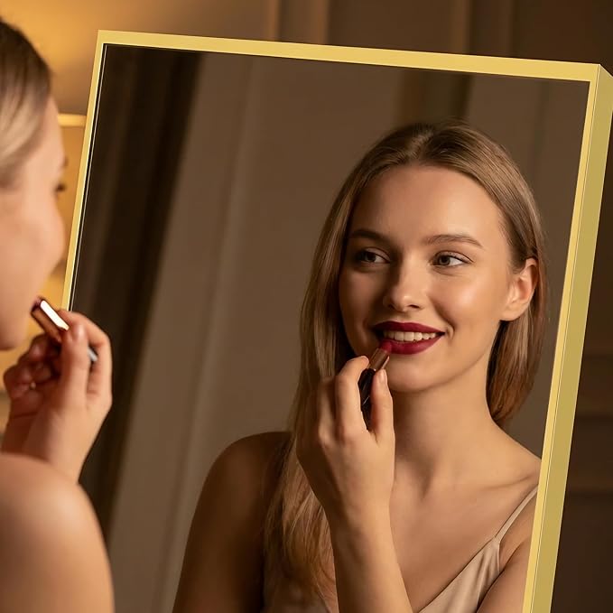 Alpen Gold Over The Door Mirror, 47x14 Inches Full Body Mirror Full Length - Image 2