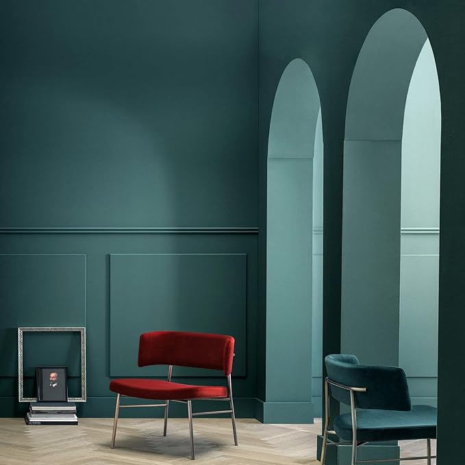 Teal Peel and Stick Wallpaper Solid Teal Contact Paper A Set of 15.7"x472" Matte Self Adhesive Waterproof Vinyl Roll for Wall Coverings,Cabinets,Countertops,Bedroom,Kitchen - Image 5