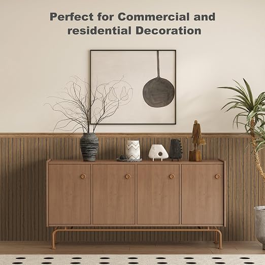 Art3d Beadboard Wainscoting Wall Panel Kit for Wall, 37.8 x 9.84 Inch, Teak | 12-Piece Panels + 4 Edge Trims, 31 Sq.Ft. Coverage, Lightweight, Water-Resistant, Easy to Trim, for Living Room, Bedroom - Image 8