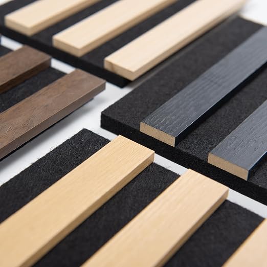 Art3d Wood Slat Panels, Soundproof Drop Ceiling, 4 Multi-Color, Sample Pack | Crack-Resistant, Scratch-Resistant, Eco-Friendly, Durable, Grid Compatible, Ideal for Living Room, Bedroom & Home DIY Upgrade - Image 6