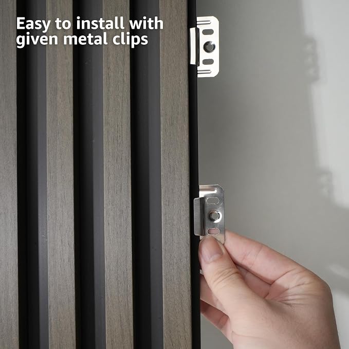 Art3d 96 x 6 Inch 3D Fluted Wood Textured Slat Wall Panel, 8-Pack, Ebony | Natural Wood Texture, Weather Resistant, Durable, Easy to Install, Eco-Friendly, Elegant Design, for Living Room, Bedroom - Image 8