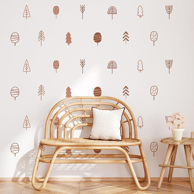 Boho Wall Stickers Girls Bedroom Removable Wall Decals Nursery Kids Room Decor Vinyl Murals DIY Cute Decorations 6 Sheets - Image 5
