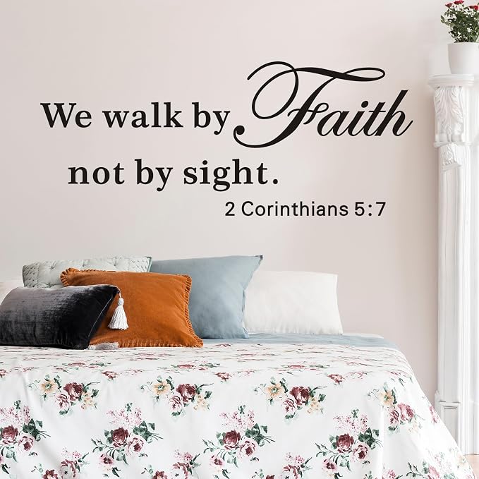 VODOE Scripture Wall Stickers for Church: Apply in Under 30 Min | Solve Apply Anxiety Issue - Quotes Wall Decals for Living Room Bedroom - Ideal for Instant Home Walls Makeover Large - Image 6