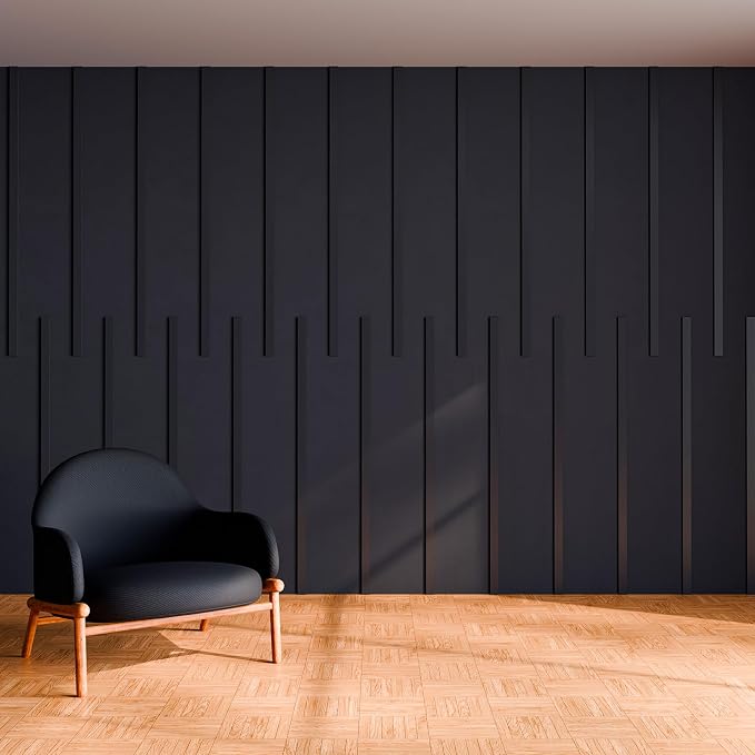 Pangda Peel and Stick Wall Molding Kit,Simple Style | Wall Molding Kit, Living Area Decor, Premade Wainscoting Panels Accent Panel for Home, Office, Hallway, Dining Room - Image 3