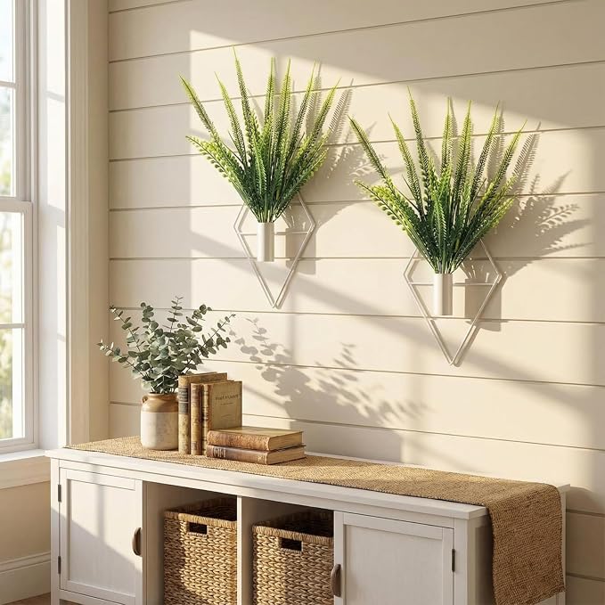 Canlierr 4 Pcs Wall Decor Hanging Planters, Boston Fern, White - Image 7