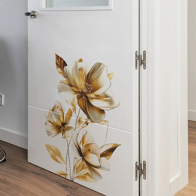 TUOKING Flowers Wall Stickers Decor,Removable Wall Murals | Peel and Stick Modern Wall Art Decal Home Decor for Kitchen,Bedroom,Living Room - Image 2