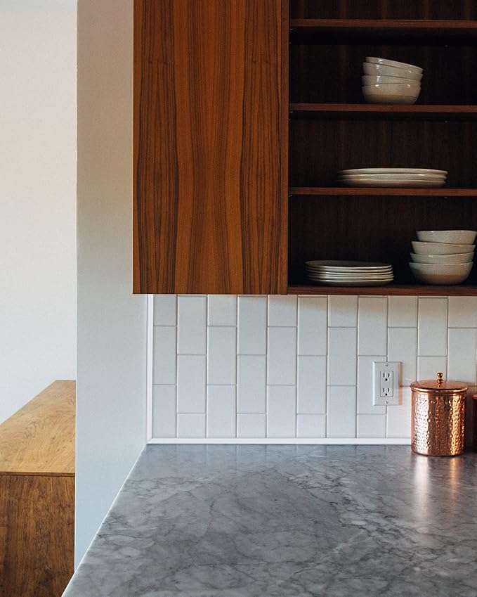 Art3d 25 ft Peel and Stick Tile Edge Trim, Backsplash Corner Decor, White - Image 9