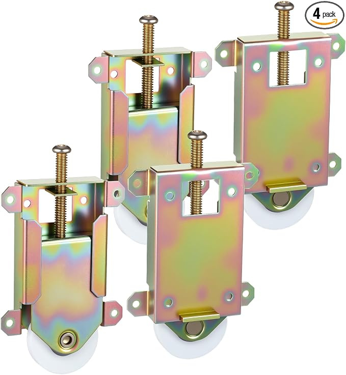 4 Pack 2-1/2" Sliding Mirror Closet Door Rollers Wheels Replacement by Unknown