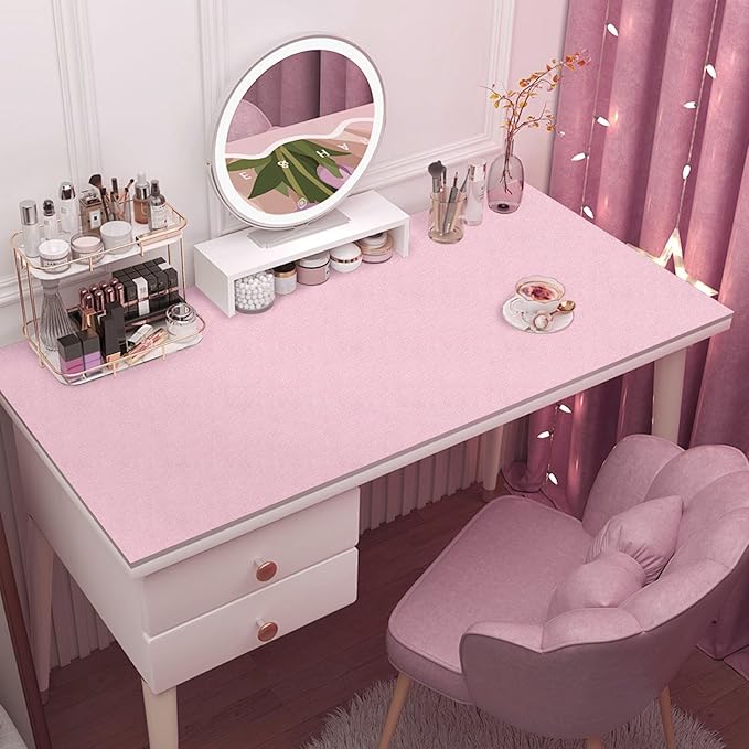 Pink Wallpaper Embossed Silk Self Adhesive Peel and Stick Contact Paper | 15.7" X 118" Removable Waterproof Bathroom Home Decorative Vinyl Wrap Film Cabinet Furniture Countertop Shelf Paper - Image 5