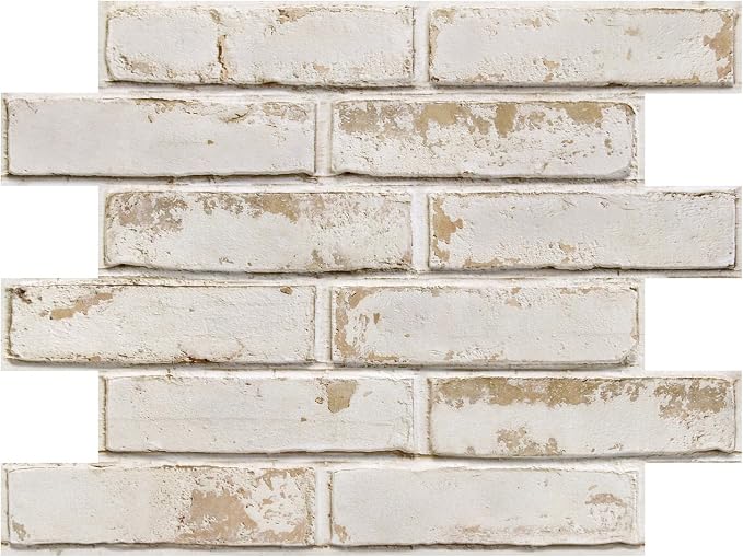 3D Peel and Stick Faux Brick Wall Panels 15.7" x 11.8" 10-Pack | Light Brown, Brick-Look Textured Sticker, Thin Lightweight PVC Self Adhesive Wall Tiles for Interior Decor, Cover 12.9 sq ft - Image 9