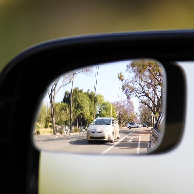 Blind Spot Mirrors for Cars - by Safe View Company - Change Lanes Confidently - Made from Real Convex Glass - Long Lasting - Easy Peel & Stick (Falcon), SVCBAME23 - Image 6