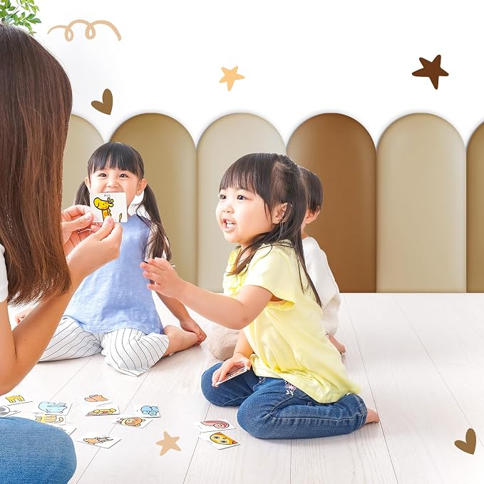 Jetec 4 Pcs Kids Wall Padding Panels, 1.18 Inch Thick Foam Wall Protector, 15.75 x 7.87 Inch Soft 3D Brown Safety Panels for Nursery & Playroom - Image 6