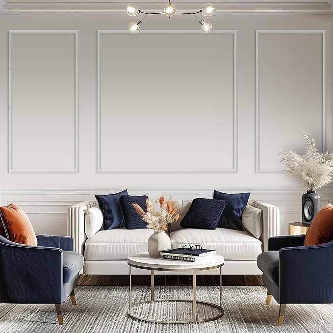 Pangda Peel and Stick Wall Molding Kit 3D Wainscoting Panel | Wall Molding Kit, Premade Accent, Molding Wainscoting Panel for Interior, Wall Moulding Decor, Ready to Assemble Panel - Image 6
