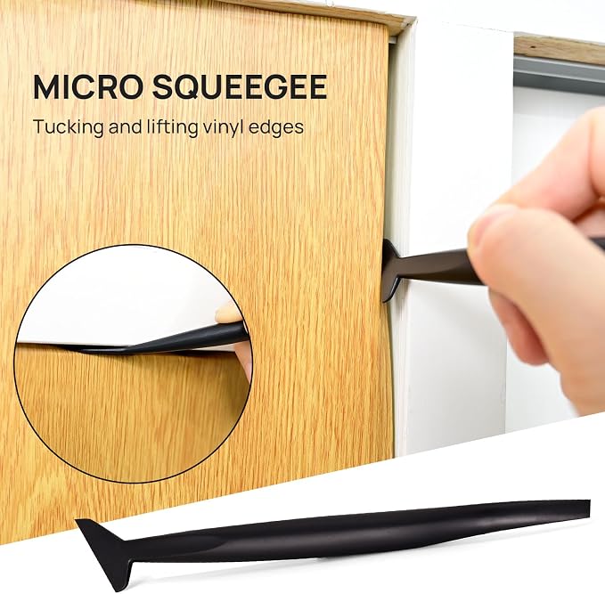 NEWISHTOOL Wallpaper Smoothing Tools, Wallpaper Tool Kit with Wallpaper Paste Brush, Smoother Squeegee, Felt Squeegee & Paper Cutter for Peel and Stick Contact Paper, Wallcovering, Vinyl Backsplash | Peel and Stick Contact Paper Application Kit, Big Sm... - Image 5