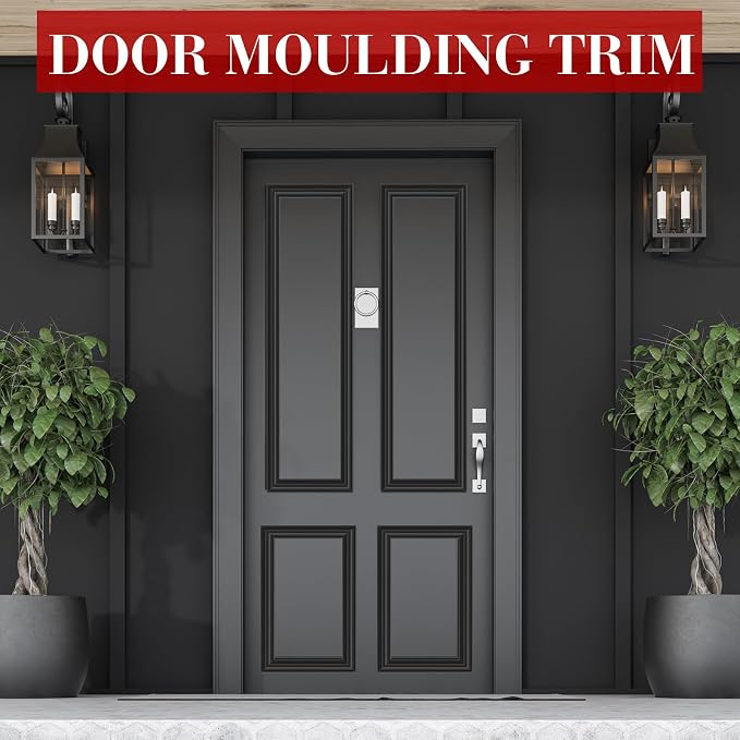 32.8ft x 0.9 Inch Flexible Peel and Stick Molding Trim for Wall, Baseboard, Backsplash, Tile Edge, Chair Rail, Mirror-self Adhesive Moulding Trim for Bathroom Wall Door Floor Window, Black - Image 5
