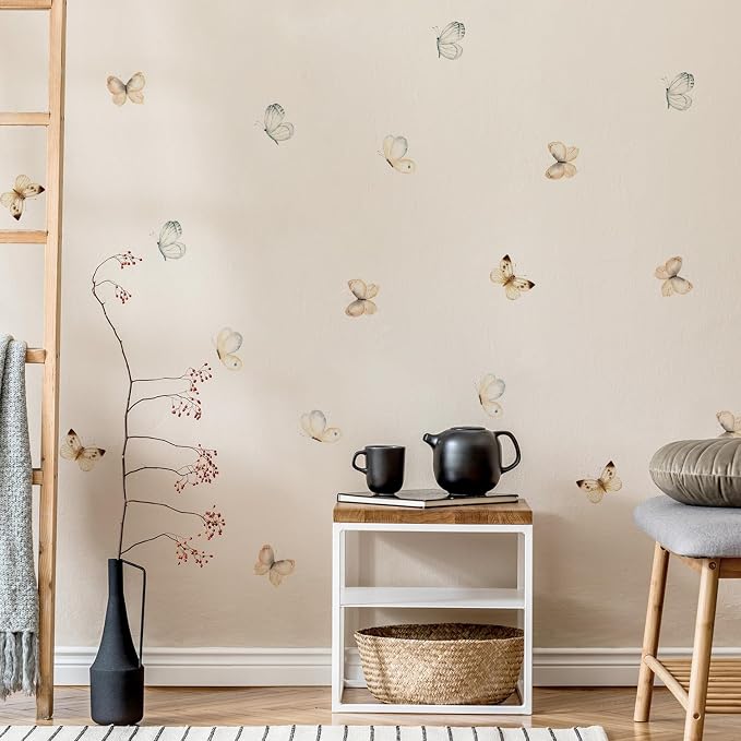 Boho Wall Decals Girls Bedroom Wall Stickers Removable Nursery Kids Room Decor Vinyl Murals DIY Cute Decorations 6 Sheets - Image 4