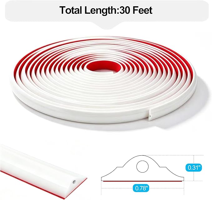 RELIANCER 30FT Peel and Stick Wall Molding Kit,Flexible Pre-Made Molding Trim for Wall,3D Moulding Wainscoting Panel,Self Adhesive Walls Moulding Trim,Walls Modular Frames for Mirror Window Borders - Image 2