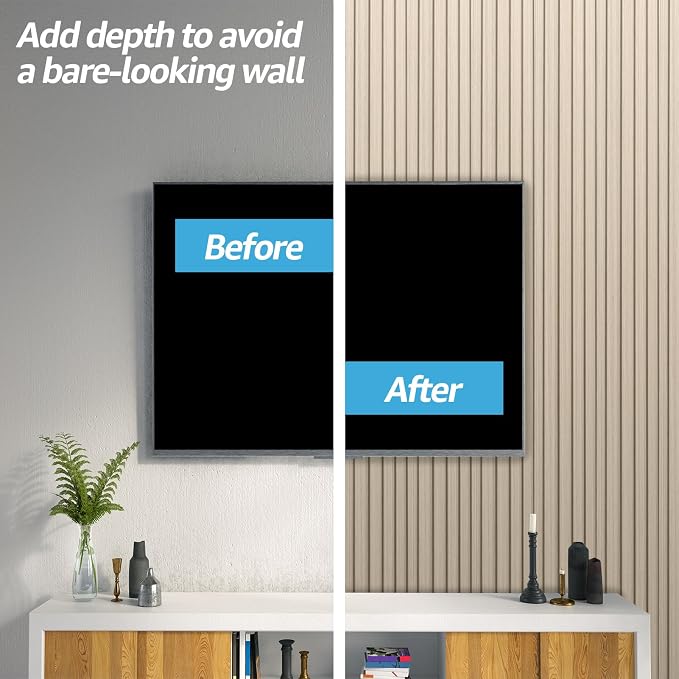 Art3d 48 x 6 Inch WPC Wood Slat Wall Panels, 3D Wall Accents, 16-Pack, Oak | Real Wood Grain, Durable, Water Resistant, Wear-Resistant, No Emission, Eco-Friendly, Easy to Care, for Living Room, Bedroom - Image 3