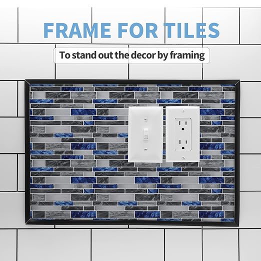 Art3d 30 ft Peel and Stick Flexible Molding Trim for Wall Tile Edge, Black - Image 5