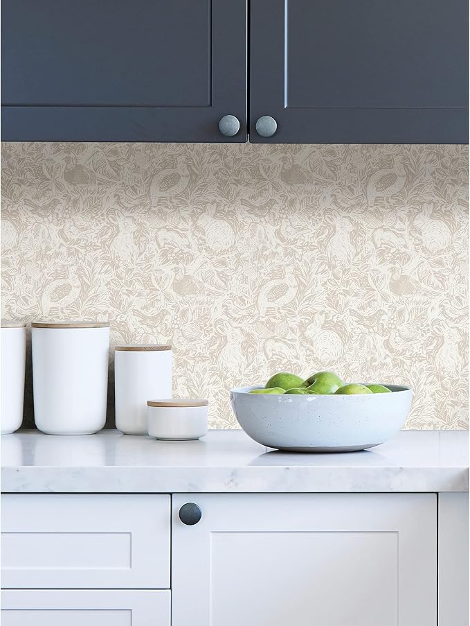NuWallpaper by WallPops Cream Terrene Peel & Stick Wallpaper, NUS4304 - Image 4