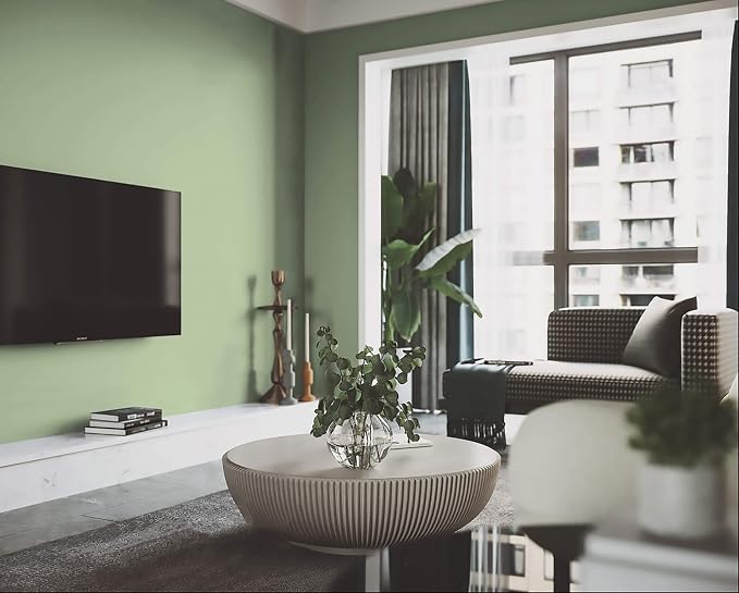 Dimoon 78.7''x17.3'' Green Skin Peel and Stick Wallpaper Contact Paper Modern Self Adhesive Wall Paper Removable Renter Friendly Textured Solid Color Vinyl Roll (78.7''x17.3'',Light Green Skin) - Image 7