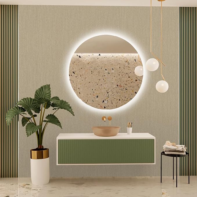 Grasscloth Peel and Stick Wallpaper Beige Brown Vinyl 16in x 197in | Faux Linen Vintage Wallpaper Textured Removable Wall Paper Grass Cloth Cabinets Bedroom for Cabinet Self Adhesive Vinyl - Image 3