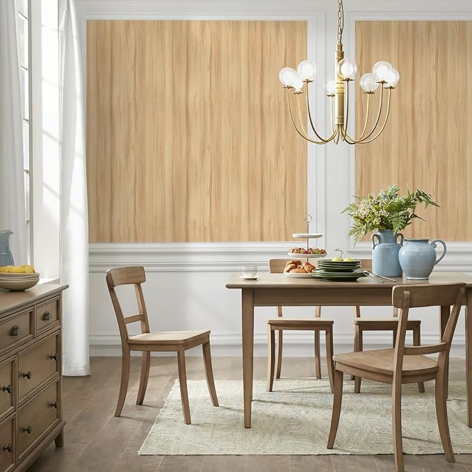 Wood Grain Contact Paper 17.3"x1200" Oak Wood Look Peel and Stick Wallpaper Vintage Removable Self Adhesive Vinyl Faux Wood Wallpaper for Cabinets Countertops Covering - Image 8